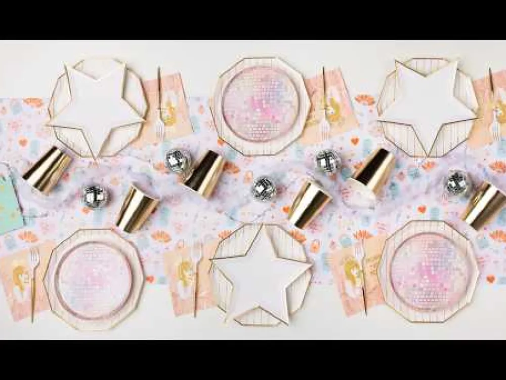 Clearance Bonjour Fete Pink Disco Ball Plates