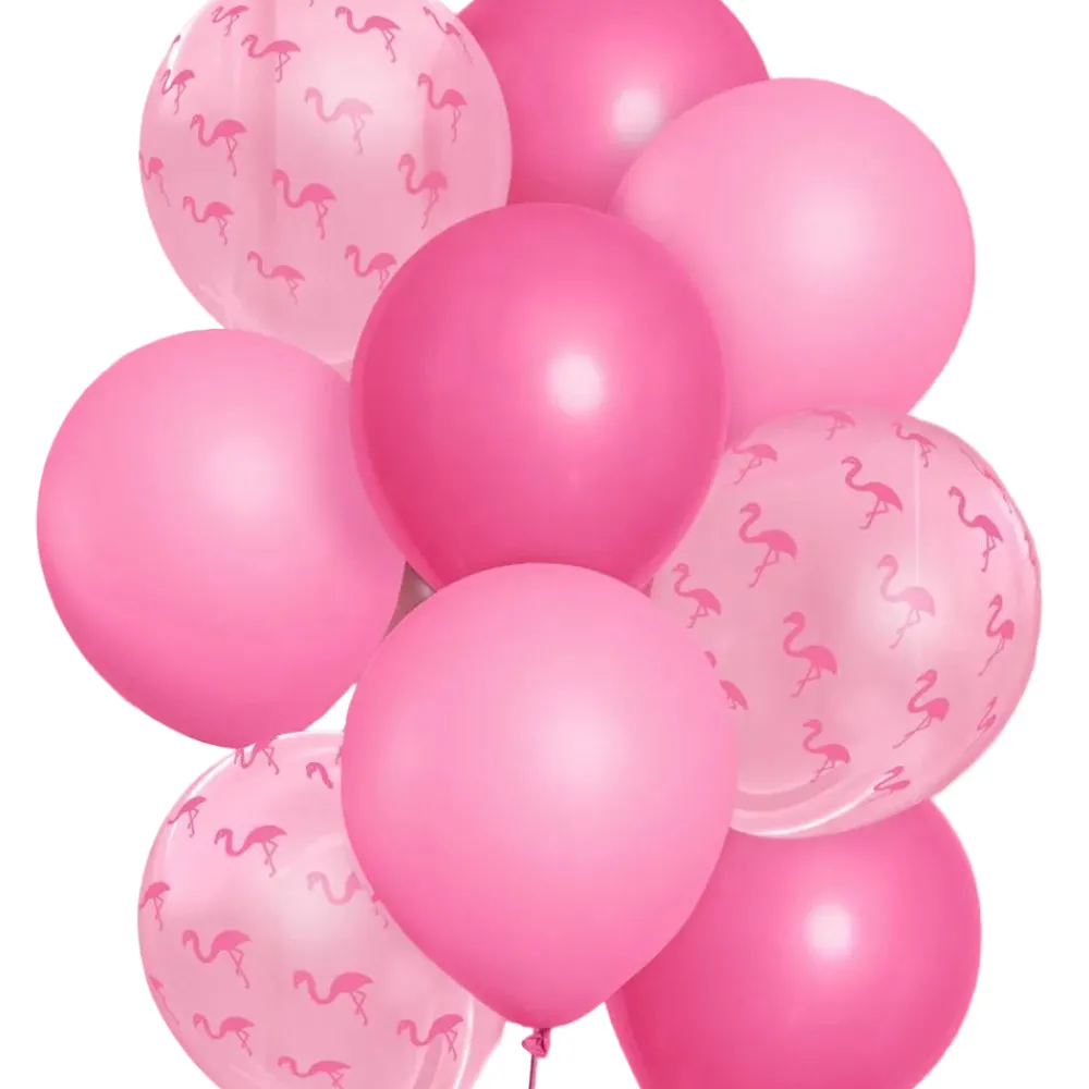 xo, Fetti Pink Flamingo Latex Balloons