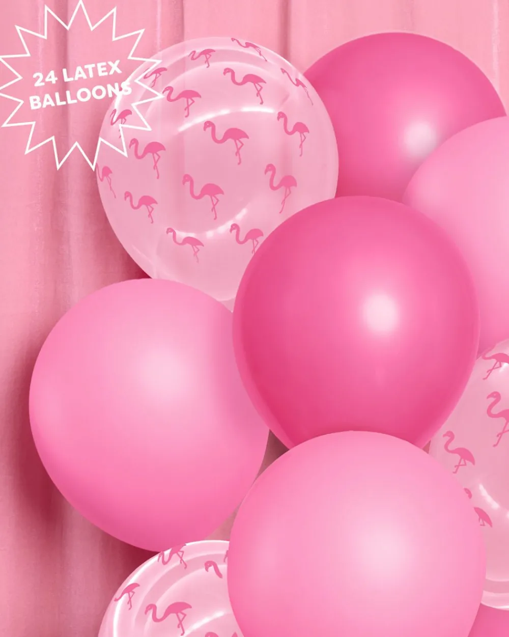 xo, Fetti Pink Flamingo Latex Balloons