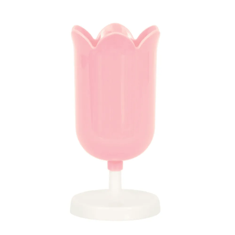 Clearance Unique Pink Flower Shaped Plastic Cup