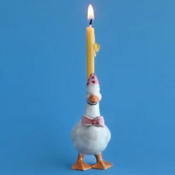 Camp Hollow Pink Goose Birthday Candle Holder