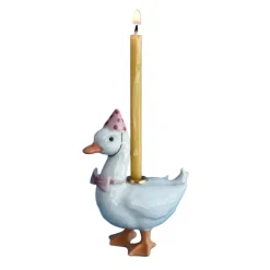 Camp Hollow Pink Goose Birthday Candle Holder