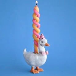 Camp Hollow Pink Goose Birthday Candle Holder