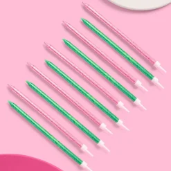 Best xo, Fetti Pink & Green Glitter Candles