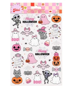 Online xo, Fetti Pink Halloween Kawaii Temporary Tattoos