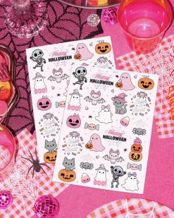 Online xo, Fetti Pink Halloween Kawaii Temporary Tattoos