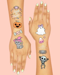Online xo, Fetti Pink Halloween Kawaii Temporary Tattoos