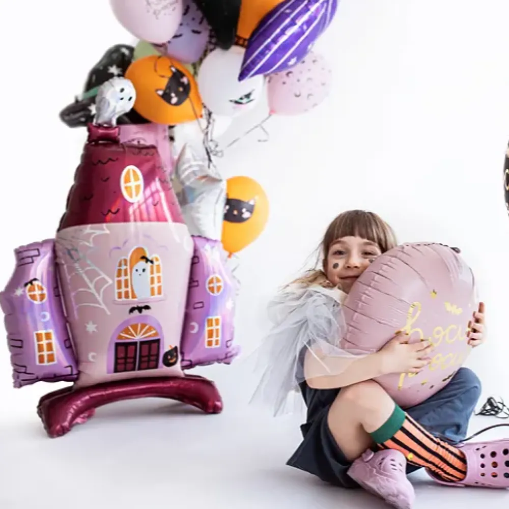 Sale Party Deco Pink Haunted House Balloon