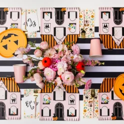 Best Bonjour Fete Pink Haunted House Large Plates
