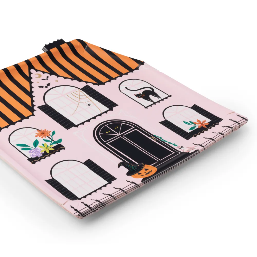 Best Bonjour Fete Pink Haunted House Large Plates