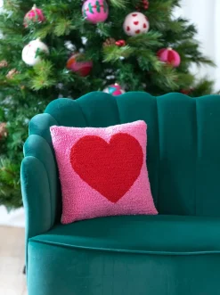 Best Shiraleah Retail Pink Heart Pillow