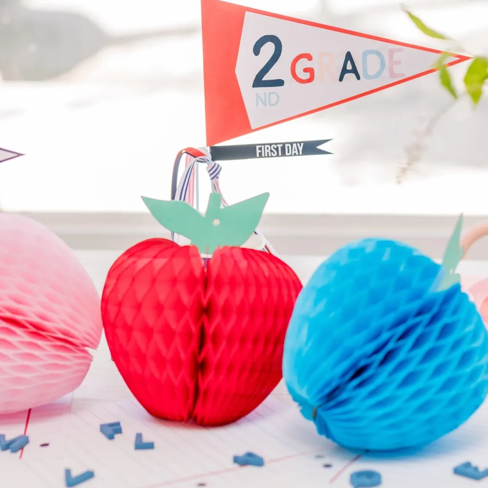 Best Devra Party Pink Honeycomb Apple Decoration