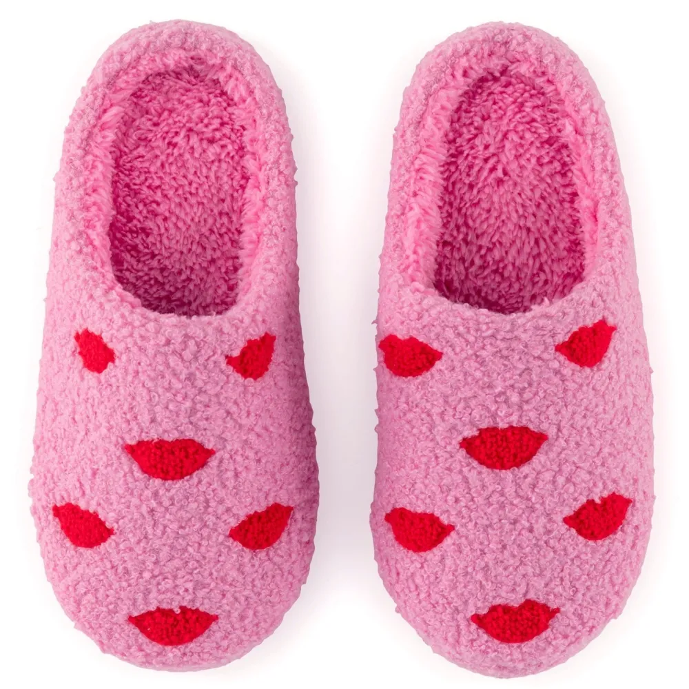Best Shiraleah Retail Pink Lips Slippers