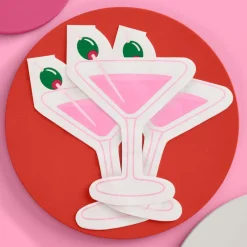 Hot xo, Fetti Pink Martini Napkins