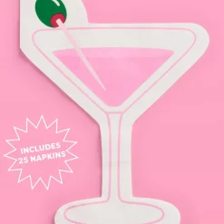Hot xo, Fetti Pink Martini Napkins