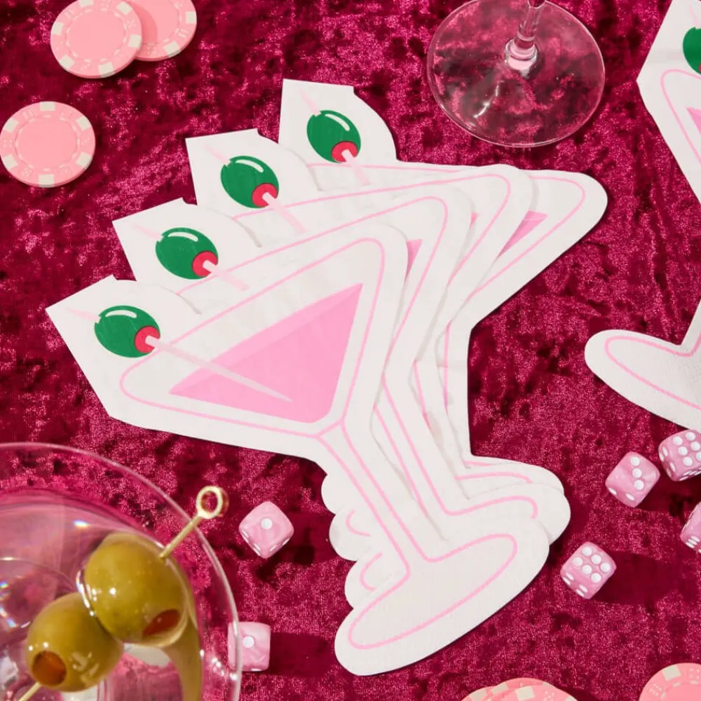 Hot xo, Fetti Pink Martini Napkins