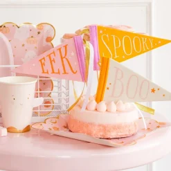 Outlet My Mind’s Eye Pink & Orange Halloween Pennant Set