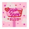 xo, Fetti Pink Pony Club Cocktail Napkins