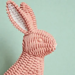 New Gia Roma Pink Rattan Design Bunny
