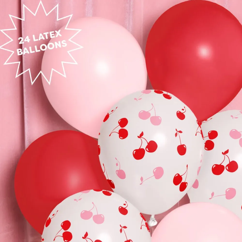 Hot xo, Fetti Pink & Red Cherry Balloon Set