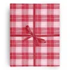 New Vivie and Ash Pink & Red Plaid Wrapping Paper