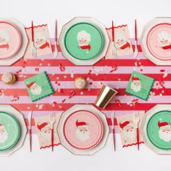 Discount Bonjour Fete Pink & Red Signature Cabana Stripe Table Runner