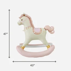 Online Partybarco Pink Rocking Horse Foil Balloon
