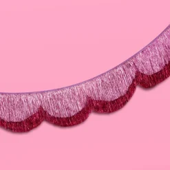 Best xo, Fetti Pink Scalloped Fringe Banner