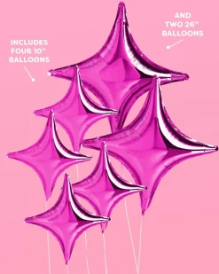 New xo, Fetti Pink Sparkle Foil Balloon Set