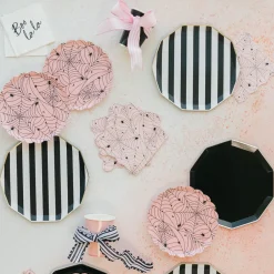 Online Bonjour Fete Pink Spider Web Small Plates