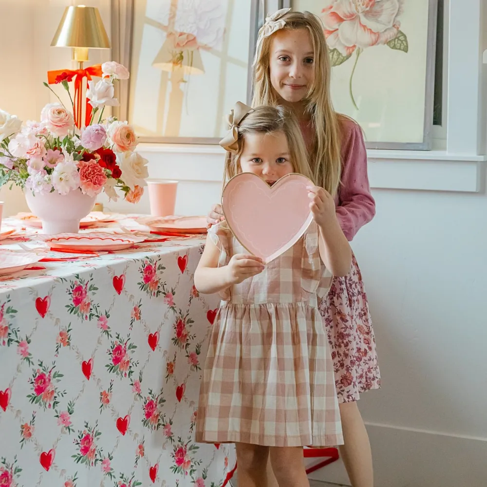 Sale Bonjour Fete Pink Valentine Heart Plates
