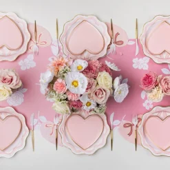 Sale Bonjour Fete Pink Valentine Heart Plates