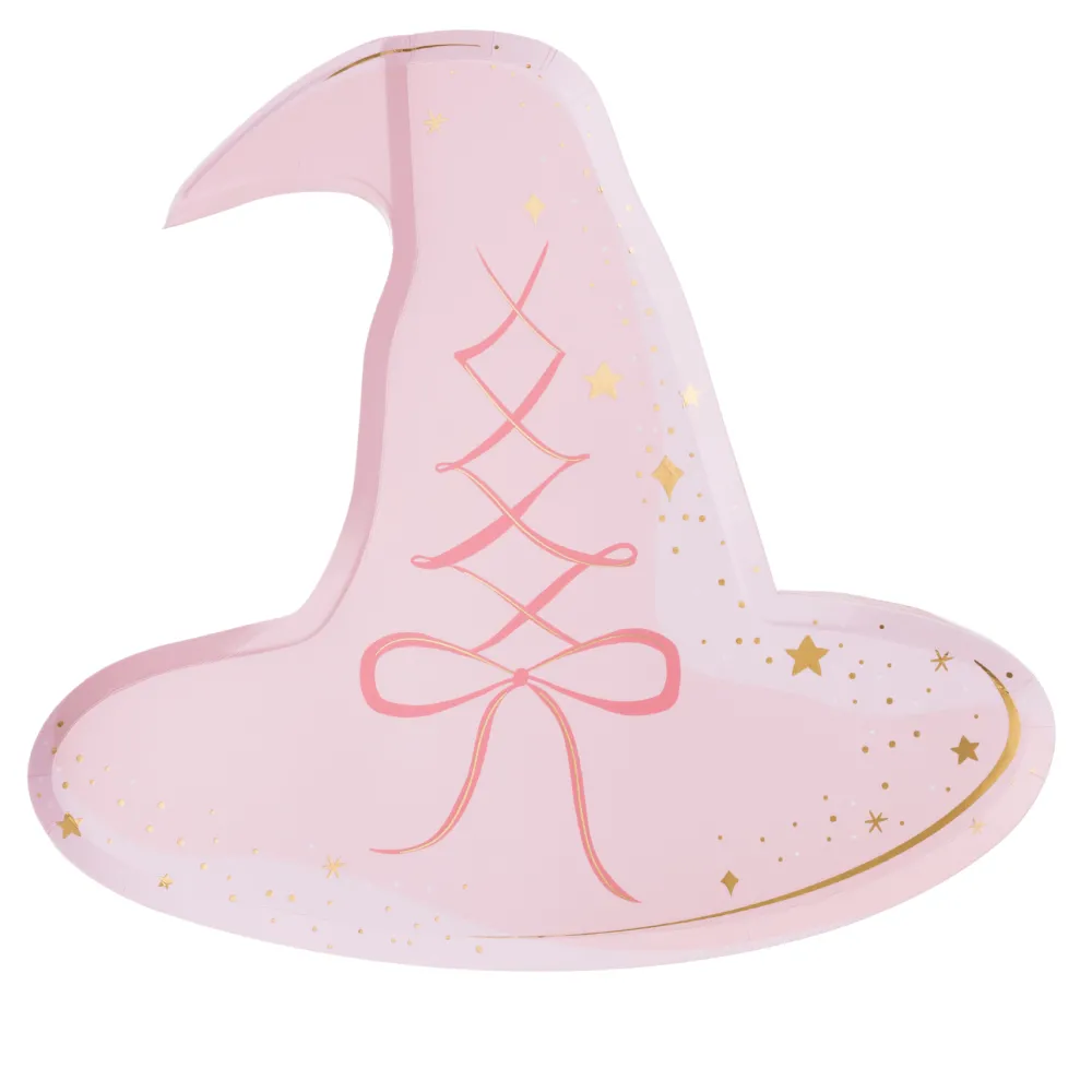 Best Bonjour Fete Pink Witch Hat Large Plates