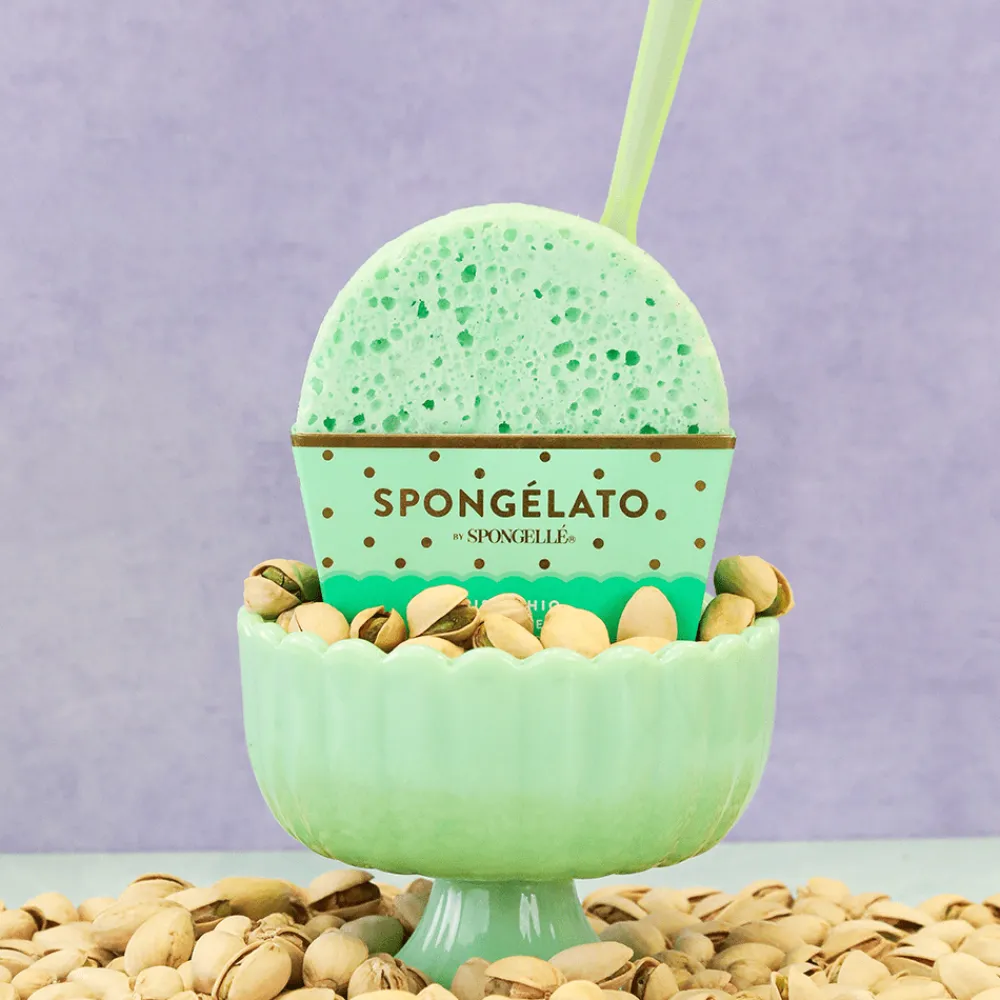 Sale Spongellé Pistachio Shower Buffer Sponge