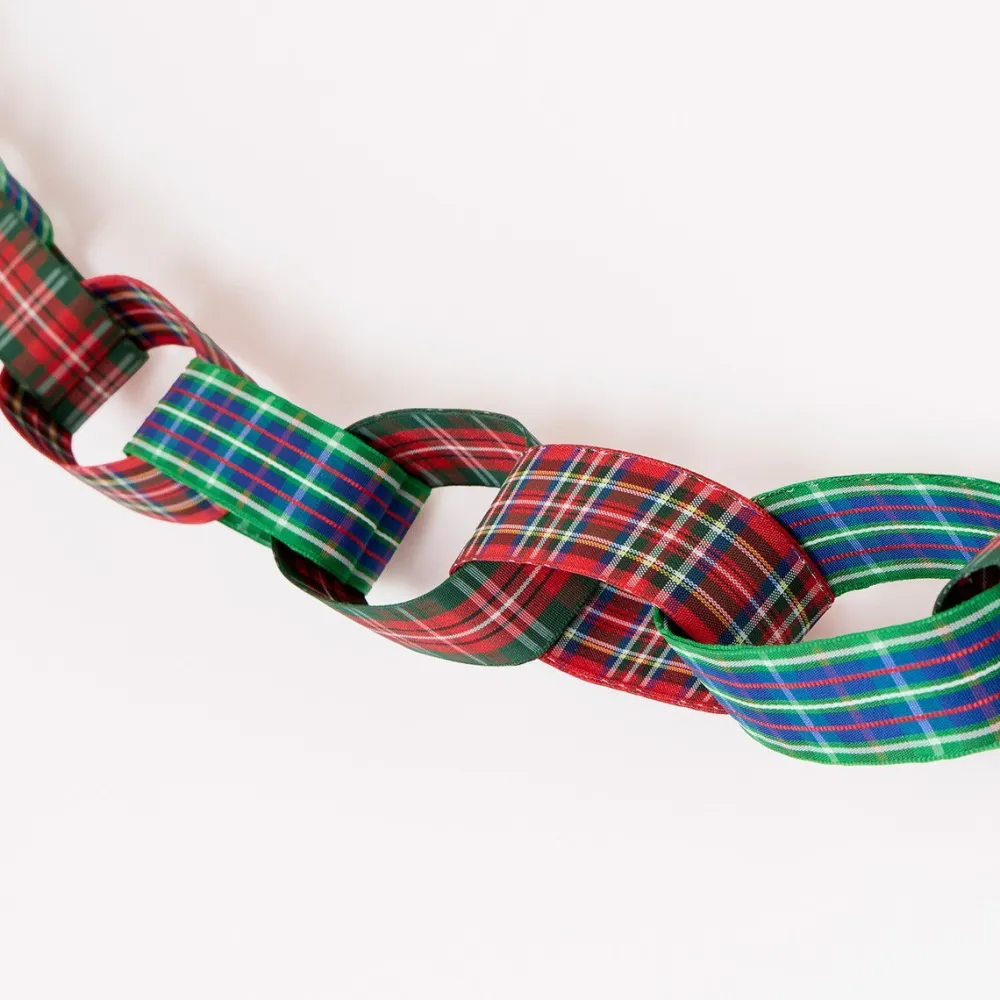 Clearance Meri Meri Plaid Chain Link Garland