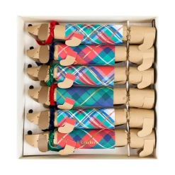 Outlet Meri Meri Plaid Dachshund Christmas Crackers