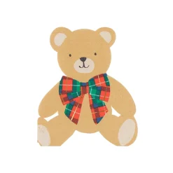 Hot Meri Meri Plaid Teddy Napkins