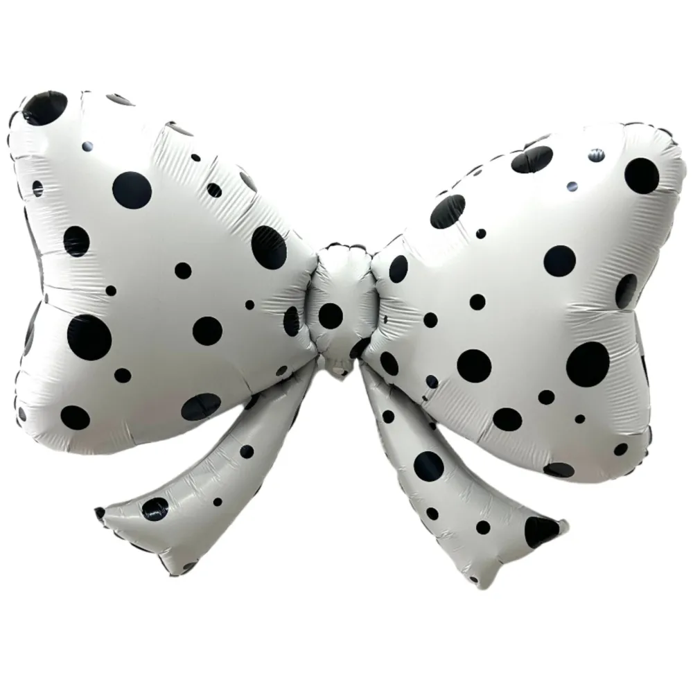 Hot Burst Party Co Polka Dot Bow Foil Balloon