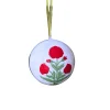 Best Trudie Poppy Red Christmas Ornament - Set of 3