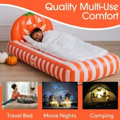 Clearance Funboy Pumpkin Halloween Kids Air Mattress