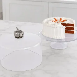 Sale Vagabond House Pumpkin Knob Glass Covered Cake Stand