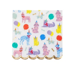 Discount Bonjour Fete Puppy Dog Large Napkins