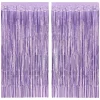 New xo, Fetti Purple Foil Fringe Curtain Backdrop