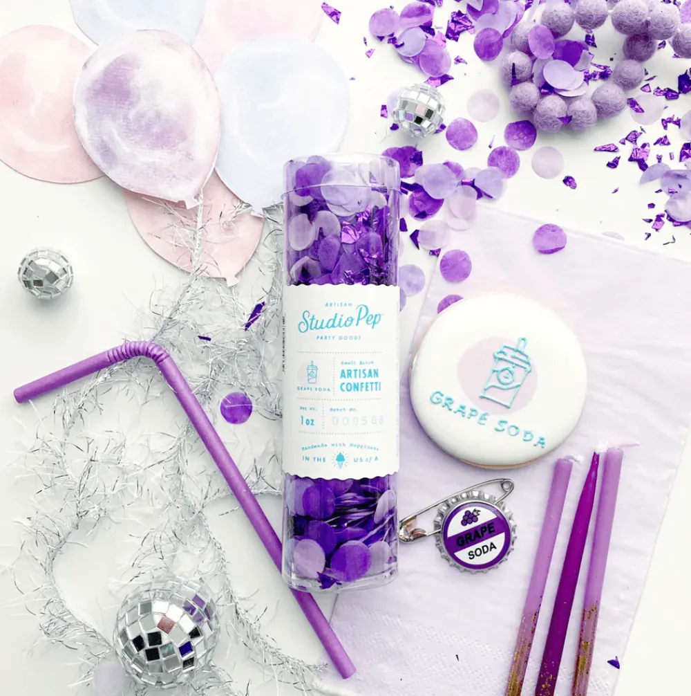 Sale Studio Pep Purple Grape Soda Artisan Confetti