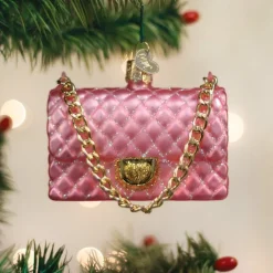Outlet Old World Christmas Quilted Purse Ornament