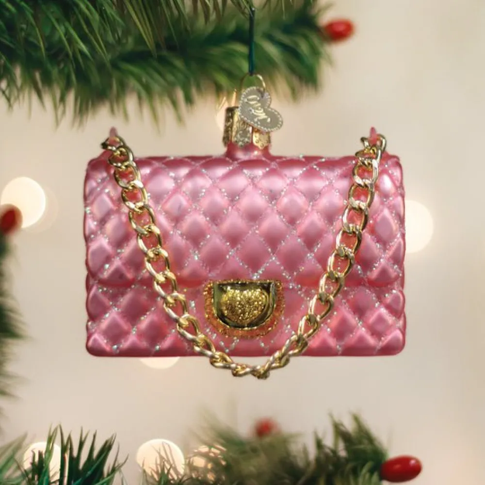 Outlet Old World Christmas Quilted Purse Ornament