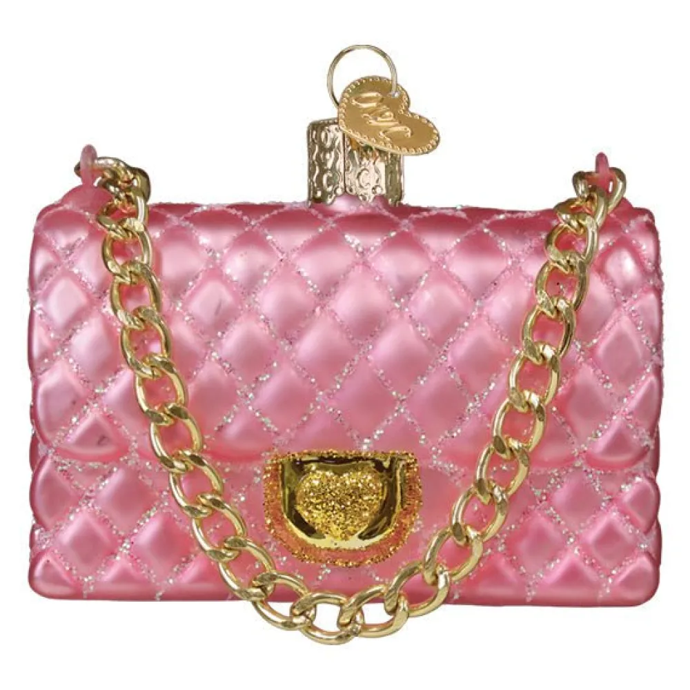 Outlet Old World Christmas Quilted Purse Ornament