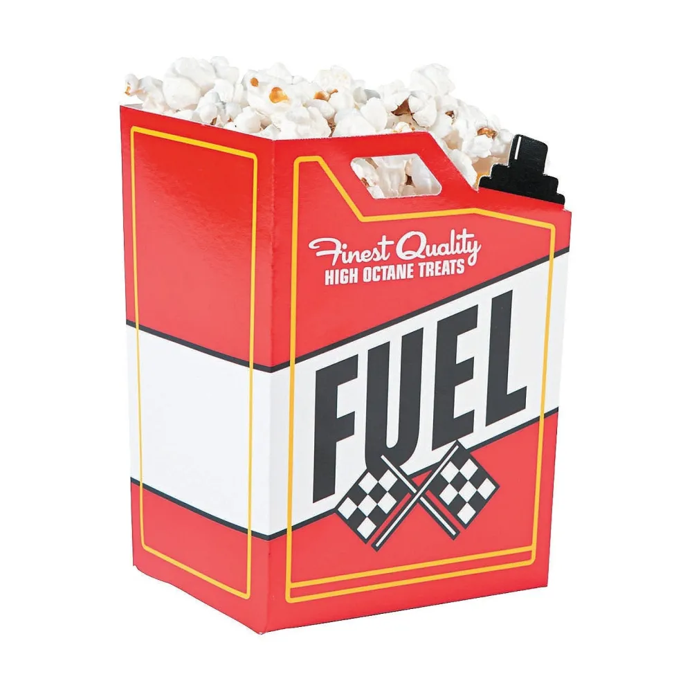New Fun Express Race Car Fuel Can Popcorn Boxes