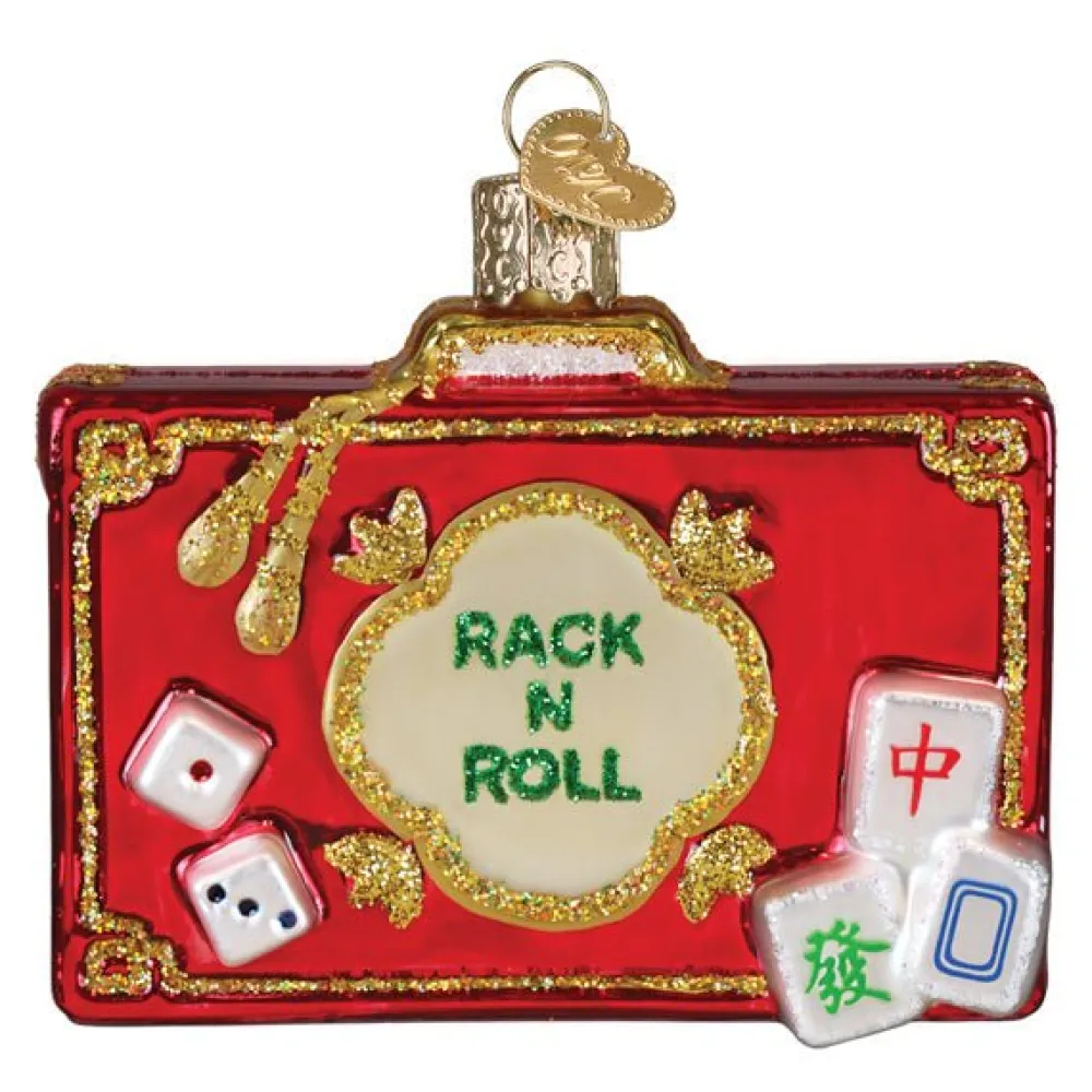 Sale Old World Christmas Rack N Roll Mahjong Ornament