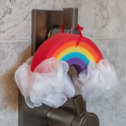 Sale Cait + Co Rainbow Bath Poof & Sponge